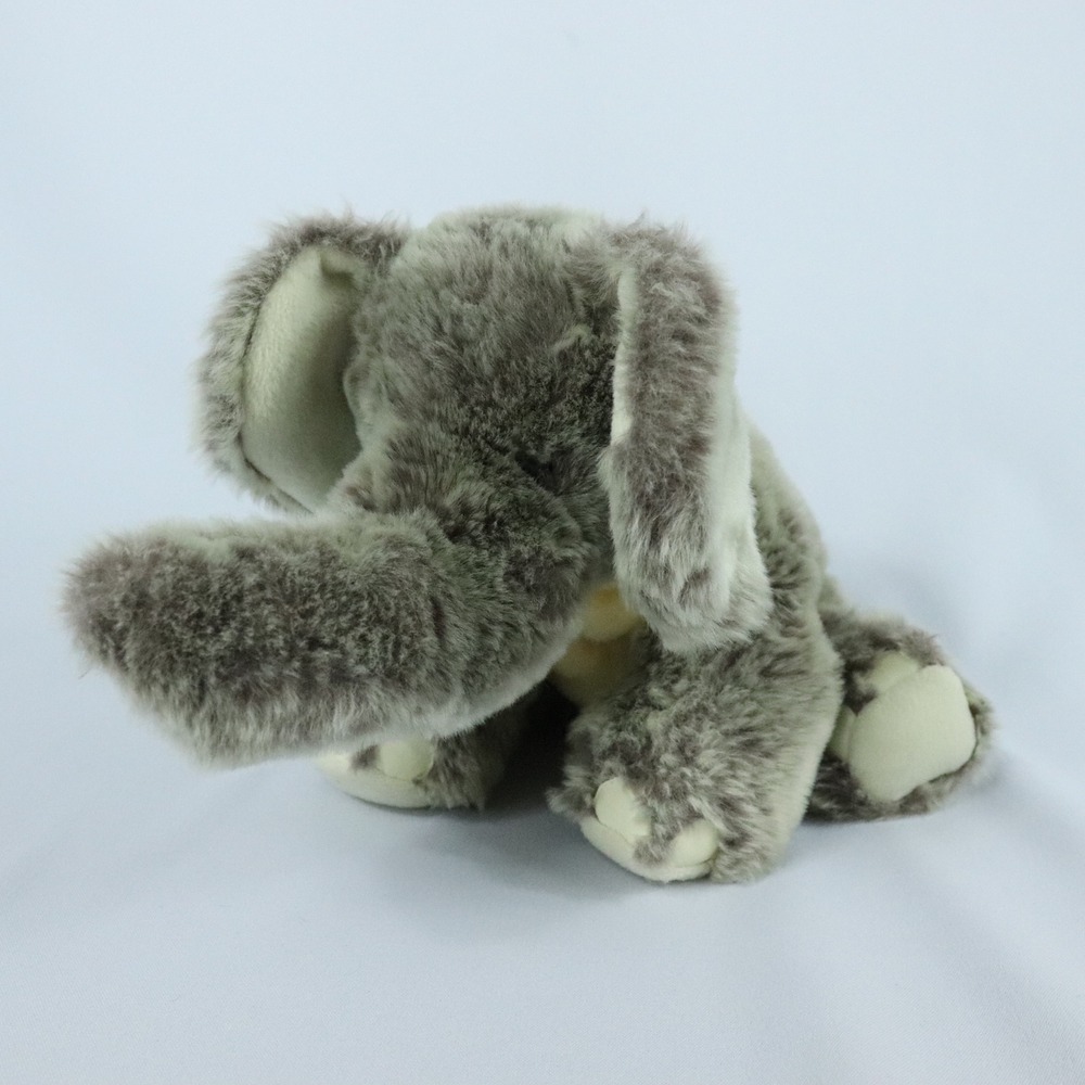 Toys R Us Animal Alley 2001 Gray Realistic Elephant Plush Stuffed Animal 16"